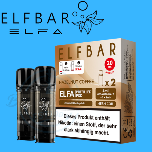 ELFBAR ELFA PODS 20mg - Hazelnut Coffee