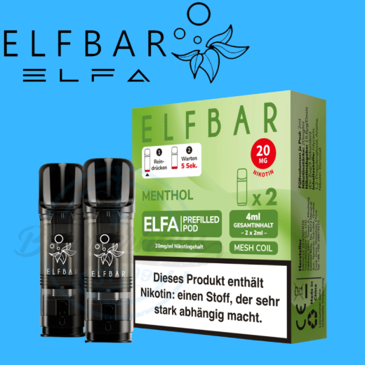 ELFBAR ELFA PODS 20mg - Menthol