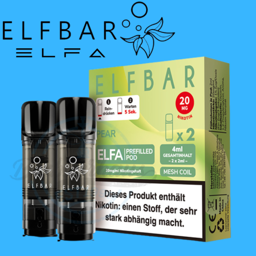ELFBAR ELFA PODS 20mg - Pear