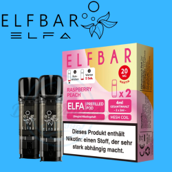 ELFBAR ELFA PODS 20mg - Raspberry Peach