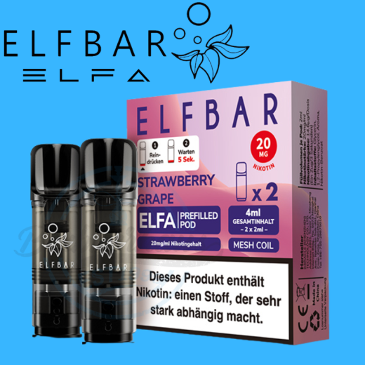ELFBAR ELFA PODS 20mg - Strawberry Grape