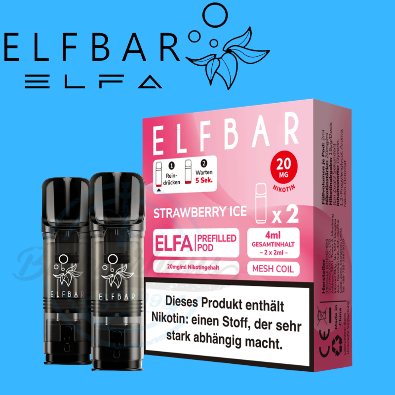 elfbar polen preis Elfa Pod Strawberry Ice günstig kaufen 7,99 € Pod-Kit elfbar vape Geschmack:Blue Razz Lemonade Nikotinfrei Elfbar Gutschein & Rabattcode