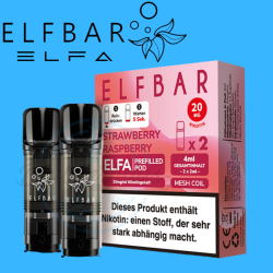 ELFBAR ELFA PODS 20mg - Strawberry Raspberry
