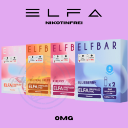 ELFBAR ELFA PODS Nikotinfrei 0mg - Alle Sorten