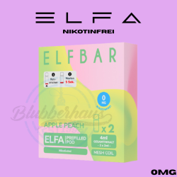ELFBAR ELFA PODS Nikotinfrei 0mg - Apple Peach
