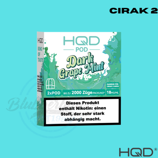 HQD Cirak 2 Pod - Dark Grape Mint