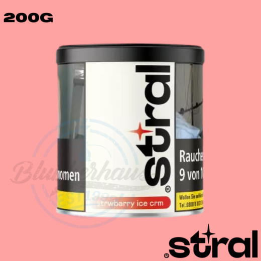Stral Shisha Tabak 200g - Strwbarry Ice Crm