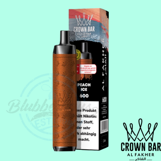 Al Fakher Crown Bar 600 Einweg Vape - Peach Ice