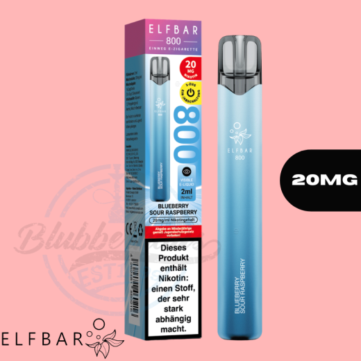 ELFBAR 800 Einweg Vape - Blueberry Sour Raspberry
