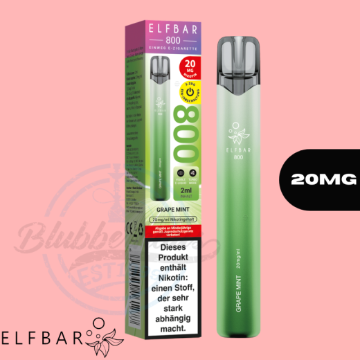 ELFBAR 800 Einweg Vape - Grape Mint