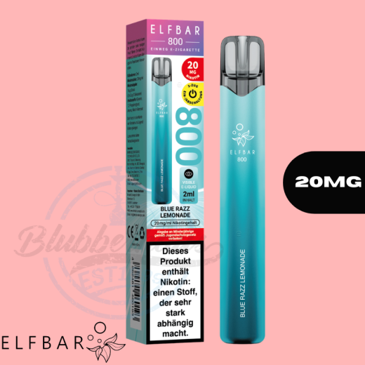 ELFBAR 800 Einweg Vape - Blue Razz Lemonade