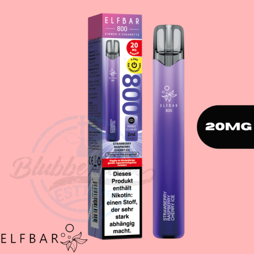 ELFBAR 800 Einweg Vape - Strawberry Raspberry Cherry Ice