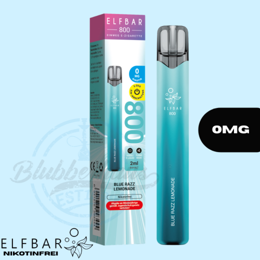 ELFBAR 800 Nikotinfrei Einweg Vape - Blue Razz Lemonade