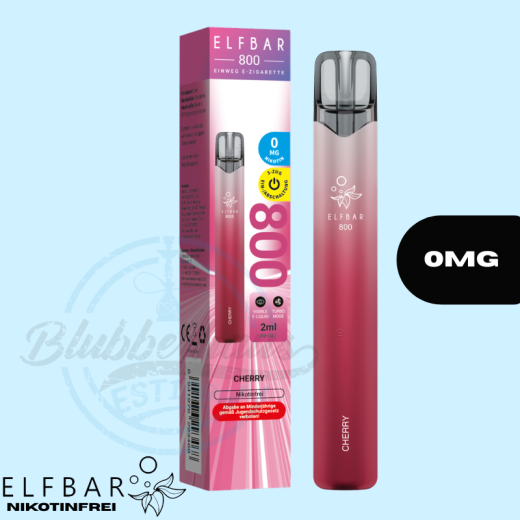 ELFBAR 800 Nikotinfrei Einweg Vape - Cherry