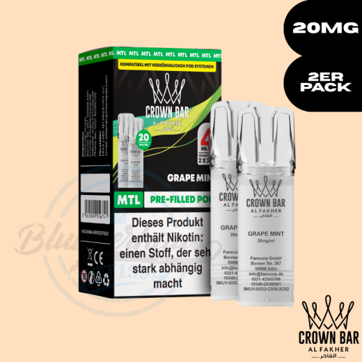 Al Fakher Crown Bar 600 POD - Grape Mint