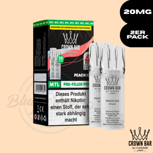 Al Fakher Crown Bar 600 POD - Peach Ice