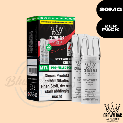 Al Fakher Crown Bar 600 POD - Strawberry Cherry