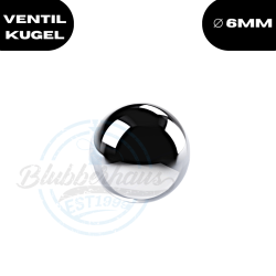 Ventilkugel Edelstahl - 6mm