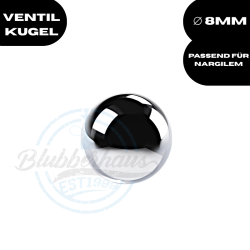 Ventilkugel Edelstahl - 8mm