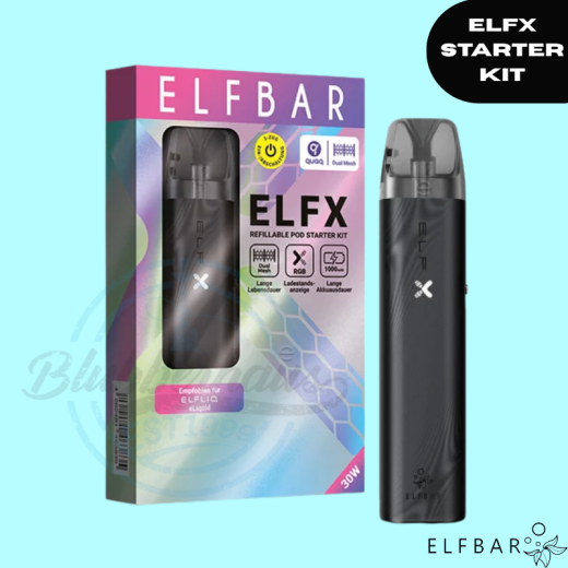 ELFBAR ELFX Refillable Pod Starter Kit - Black