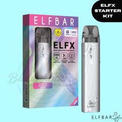 ELFBAR ELFX Refillable Pod Starter Kit - Silver