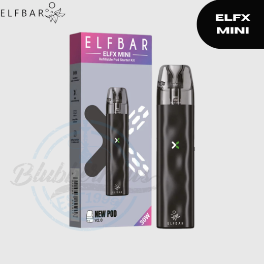 ELFBAR ELFX MINI - Black - Refillable Pod Starter KIT