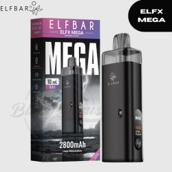 ELFBAR ELFX MEGA - Black - Refillable Pod Starter KIT