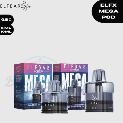 ELFBAR ELFX MEGA Refillable Pods 0.8