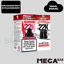 MEGABAR - DRAGONFRUIT STRAWBERRY - GT 22000 Pod + Leerpod