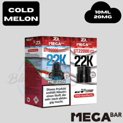 MEGABAR - COLD MELON - GT 22000 Pod + Leerpod