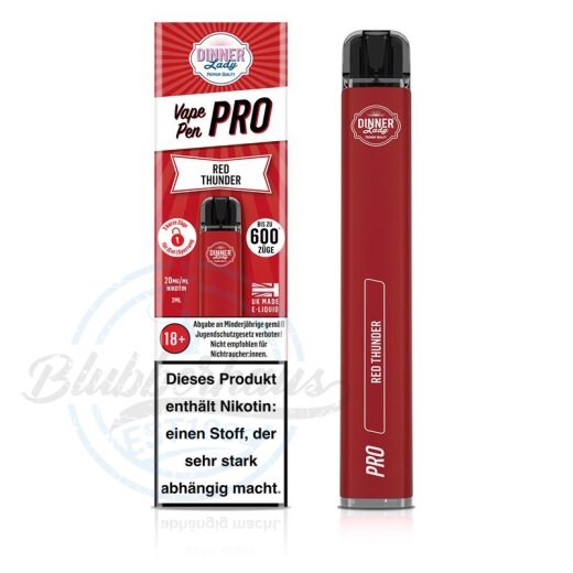 Dinner Lady - Vape Pen Pro - Red Thunder 2ml/20mg